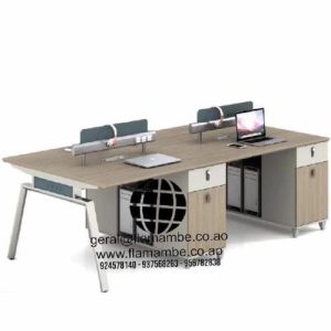 Estação de Trabalho 4 Lugares – Design Moderno e Funcional