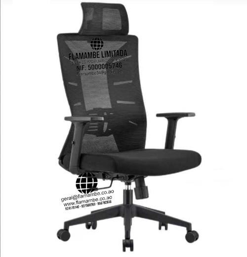 Cadeira Executiva Ergonômica com Encosto Alto e Apoio para Cabeça – Conforto e Estilo para Seu Escritório