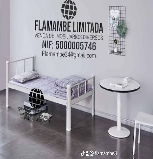 Cama de Solteiro de Ferro