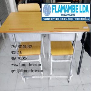 Carteira Escolar Dupla