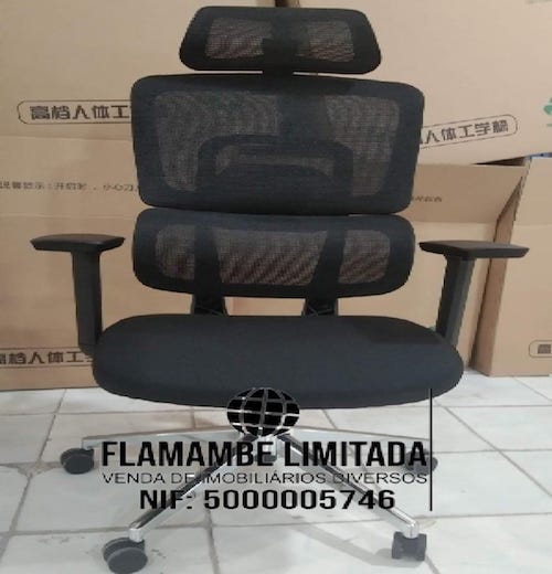 Cadeira Executiva Ergonômica com Encosto de Cabeça